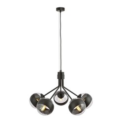 LED pendel Nova 5 Sort/Stripe pendellampe - Ø14 cm, E14, 230V, uten lyskilde