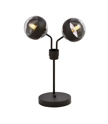 Nova LN2 Sort/Stripe bordlampe - Ø14 cm, E14, 230V, uten lyskilde