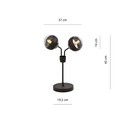 Nova LN2 Sort/Stripe bordlampe - Ø14 cm, E14, 230V, uten lyskilde