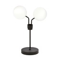 Nova LN2 Svart/Opal bordlampe - Ø15 cm, E14, 230V, uten lyskilde