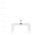 Nova LN2 Svart/Opal bordlampe - Ø15 cm, E14, 230V, uten lyskilde