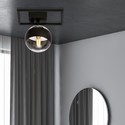 Imago 1E Sort/Stripe taklampe - Ø14 cm, E14, 230V, uten lyskilde