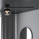 Imago 1F Sort/Stripe taklampe - Ø14 cm, E14, 230V, uten lyskilde