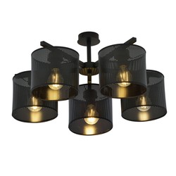 Taklamper Jordan 5 Sort taklampe - Ø15 cm, E27, 230V, uten lyskilde