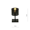 Jordan LN1 Svart bordlampe - Ø15 cm, E27, 230V, uten lyskilde