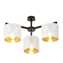 Taklamper Jordan 3 Hvit/Gull taklampe - Ø15 cm, E27, 230V, uten lyskilde