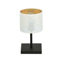 Jordan LN1 Hvit/Gull bordlampe - Ø15 cm, E27, 230V, uten lyspære