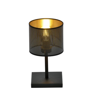 Jordan LN1 Sort/Gull bordlampe - Ø15 cm, E27, 230V, uten lyskilde Jordan LN1 Sort/Gull bordlampe - Ø15 cm, E27, 230V, uten lyskilde