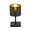 Jordan LN1 Sort/Gull bordlampe - Ø15 cm, E27, 230V, uten lyskilde