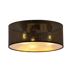 Taklamper Aston 3 Sort/Gull taklampe - Ø50 cm, E27, 230V, uten lyskilde