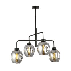 LED pendel Lukka 4 Sort/Grafitt pendellampe - Ø14 cm, E27, 230V, uten lyskilde