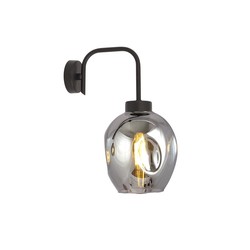 Innendørs vegglampe Lukka K1 Sort/Grafitt vegglampe - Ø14 cm, E27, 230V, uten lyskilde