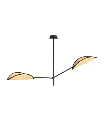 Vene 2 Sort/Rattan taklampe - Ø12 cm, E14, 230V, uten lyskilde Vene 2 Sort/Rattan taklampe - Ø12 cm, E14, 230V, uten lyskilde