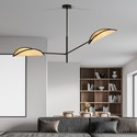 Vene 2 Sort/Rattan taklampe - Ø12 cm, E14, 230V, uten lyskilde