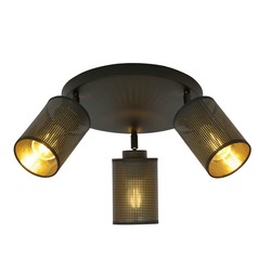 Taklamper Bronx 3 Premium Sort taklampe - Ø10 cm, E14, 230V, uten lyskilde