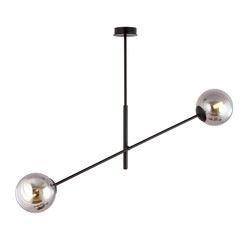 LED pendel Linear 2 Sort/Grafitt pendellampe - Ø14 cm, E14, 230V, uten lyskilde