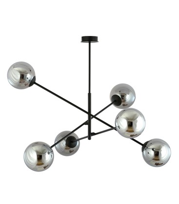 Linear 6 Sort/Grafitt pendellampe - Ø14 cm, E14, 230V, uten lyskilde Linear 6 Sort/Grafitt pendellampe - Ø14 cm, E14, 230V, uten lyskilde