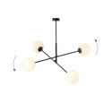 Linear 4 Sort/Opal pendellampe - Ø15 cm, E14, 230V, uten lyskilde