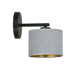 Innendørs vegglampe Hilde K1 Sort/Grå vegglampe - Ø20 cm, E27, 230V, uten lyskilde