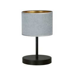 Bordlampe Hilde LN1 Sort/Grå bordlampe - Ø20 cm, E27, 230V, uten lyskilde