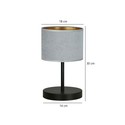 Hilde LN1 Sort/Grå bordlampe - Ø20 cm, E27, 230V, uten lyskilde