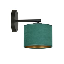 Innendørs vegglampe Hilde K1 Sort/Grønn vegglampe - Ø20 cm, E27, 230V, uten lyskilde