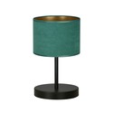 Hilde LN1 Sort/Grønn bordlampe - Ø20 cm, E27, 230V, uten lyskilde