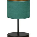 Hilde LN1 Sort/Grønn bordlampe - Ø20 cm, E27, 230V, uten lyskilde