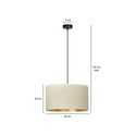 Hilde 1 Sort/Hvit pendellampe - Ø35 cm, E27, 230V, uten lyspære