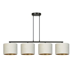 LED pendel Hilde 4 Sort/Hvit pendellampe - Ø20 cm, E27, 230V, uten lyskilde