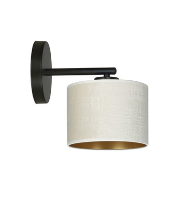 Hilde K1 Sort/Hvit vegglampe - Ø20 cm, E27, 230V, uten lyskilde Hilde K1 Sort/Hvit vegglampe - Ø20 cm, E27, 230V, uten lyskilde