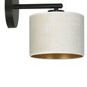 Hilde K1 Sort/Hvit vegglampe - Ø20 cm, E27, 230V, uten lyskilde