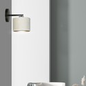 Hilde K1 Sort/Hvit vegglampe - Ø20 cm, E27, 230V, uten lyskilde
