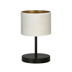 Bordlampe Hilde LN1 Sort/Hvit bordlampe - Ø20 cm, E27, 230V, uten lyskilde