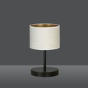 Hilde LN1 Sort/Hvit bordlampe - Ø20 cm, E27, 230V, uten lyskilde