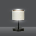 Hilde LN1 Sort/Hvit bordlampe - Ø20 cm, E27, 230V, uten lyskilde