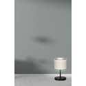 Hilde LN1 Sort/Hvit bordlampe - Ø20 cm, E27, 230V, uten lyskilde