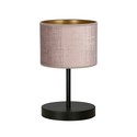 Hilde LN1 Sort/Rosa bordlampe - Ø20 cm, E27, 230V, uten lyskilde