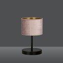 Hilde LN1 Sort/Rosa bordlampe - Ø20 cm, E27, 230V, uten lyskilde