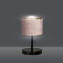 Hilde LN1 Sort/Rosa bordlampe - Ø20 cm, E27, 230V, uten lyskilde