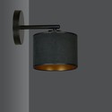 Hilde K1 Sort vegglampe - Ø20 cm, E27, 230V, uten lyskilde