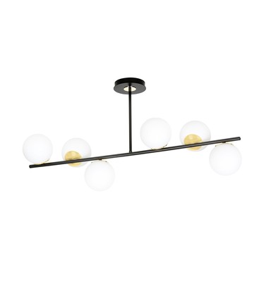 Floki 6 Sort/Gull taklampe - Ø15 cm, E14, 230V, uten lyskilde. Floki 6 Sort/Gull taklampe - Ø15 cm, E14, 230V, uten lyskilde.