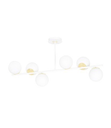 Floki 6 Hvit/Gull taklampe - Ø15 cm, E14, 230V, uten lyskilde Floki 6 Hvit/Gull taklampe - Ø15 cm, E14, 230V, uten lyskilde