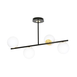 Taklamper Floki 4 Sort/Gull taklampe - Ø15 cm, E14, 230V, uten lyspære