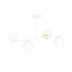Taklamper Floki 4 Hvit-gull taklampe - Ø15 cm, E14, 230V, uten lyskilde