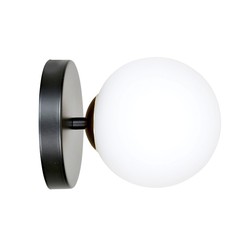 Innendørs vegglampe Floki K1 Black-gold vegglampe - Ø15 cm, E14, 230V, uten lyskilde