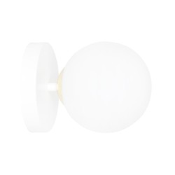 Innendørs vegglampe Floki K1 White-gold vegglampe - Ø15 cm, E14, 230V, uten lyskilde