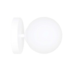Innendørs vegglampe Halldor K1 Hvit vegglampe - Ø15 cm, E14, 230V, uten lyskilde