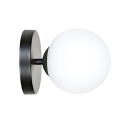 Innendørs vegglampe Kalf K1 Sort vegglampe - Ø15 cm, E14, 230V, uten lyskilde
