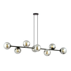 LED pendel Rossi 8 Sort/Grafitt pendellampe - Ø14 cm, E14, 230V, uten lyskilde
